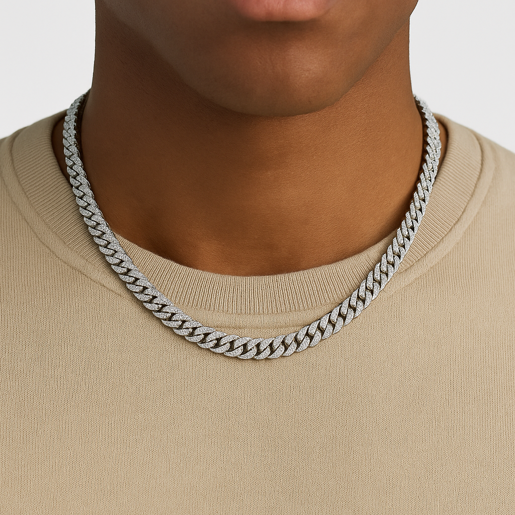 8mm Iced Cuban Chain