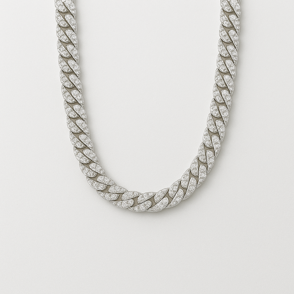 8mm Iced Cuban Chain