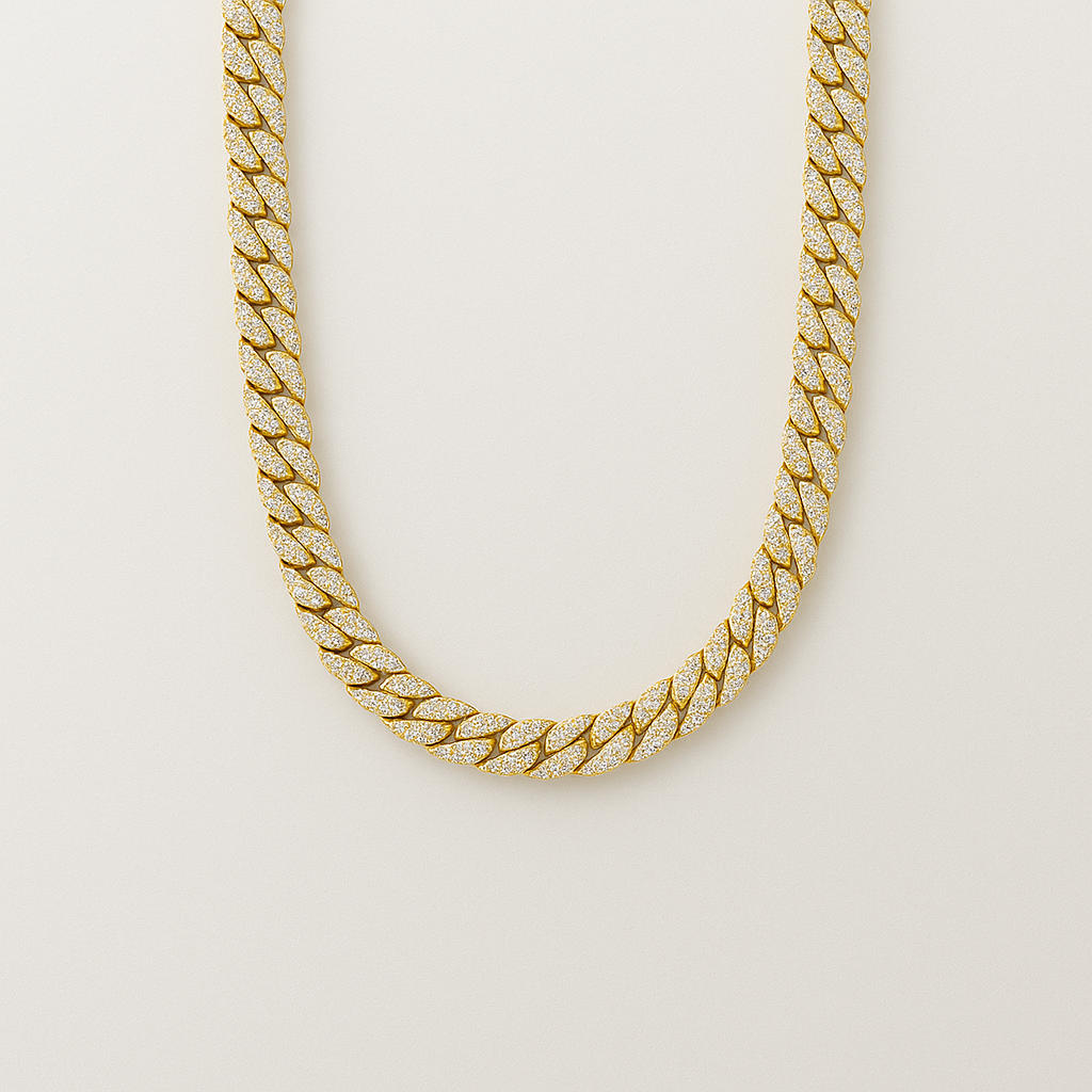 8mm Iced Cuban Chain