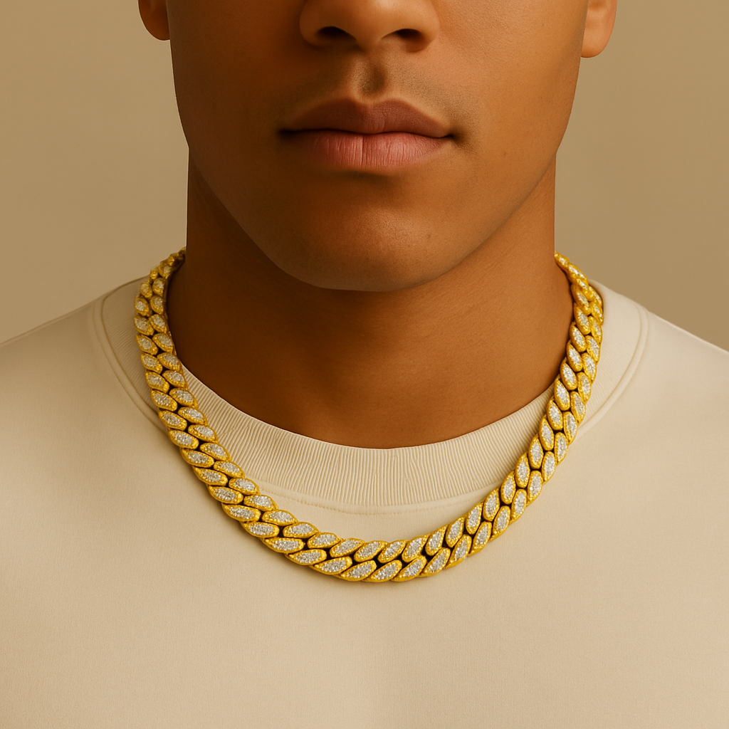 12mm Iced Cuban Chain