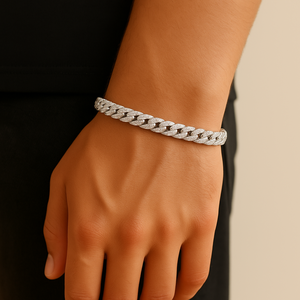 8mm Iced Cuban Bracelet