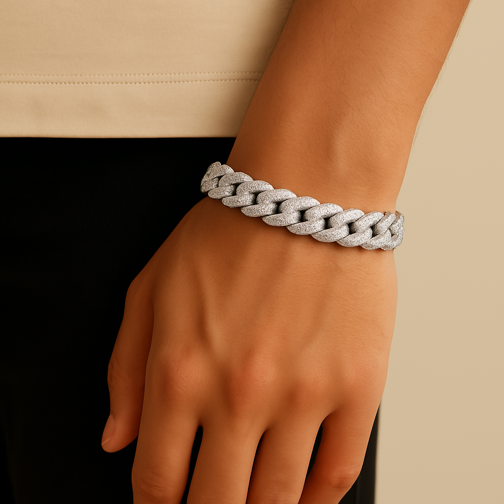 14mm Iced Cuban Bracelet