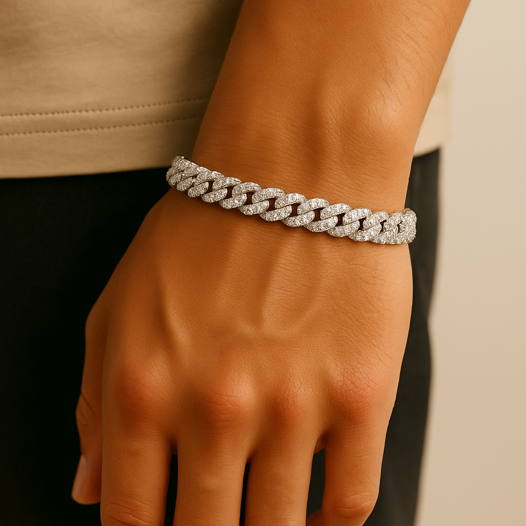 10mm Iced Cuban Bracelet