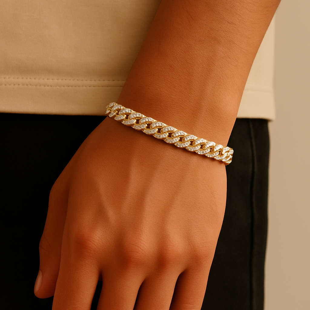 8mm Iced Cuban Bracelet