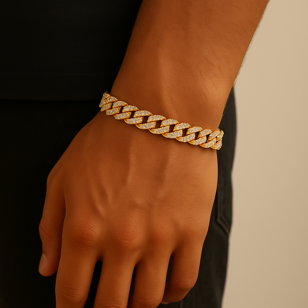 12mm Iced Cuban Braclet