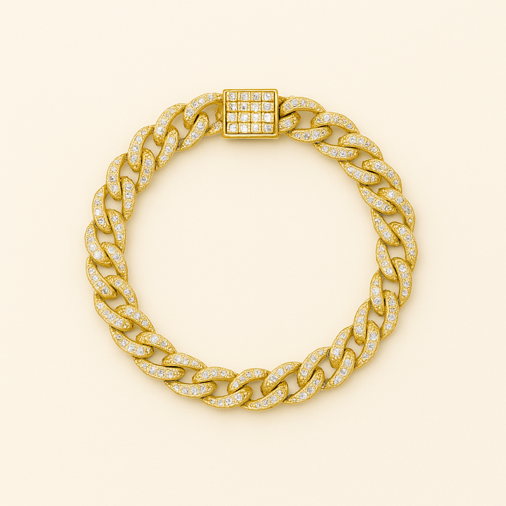 10mm Iced Cuban Bracelet