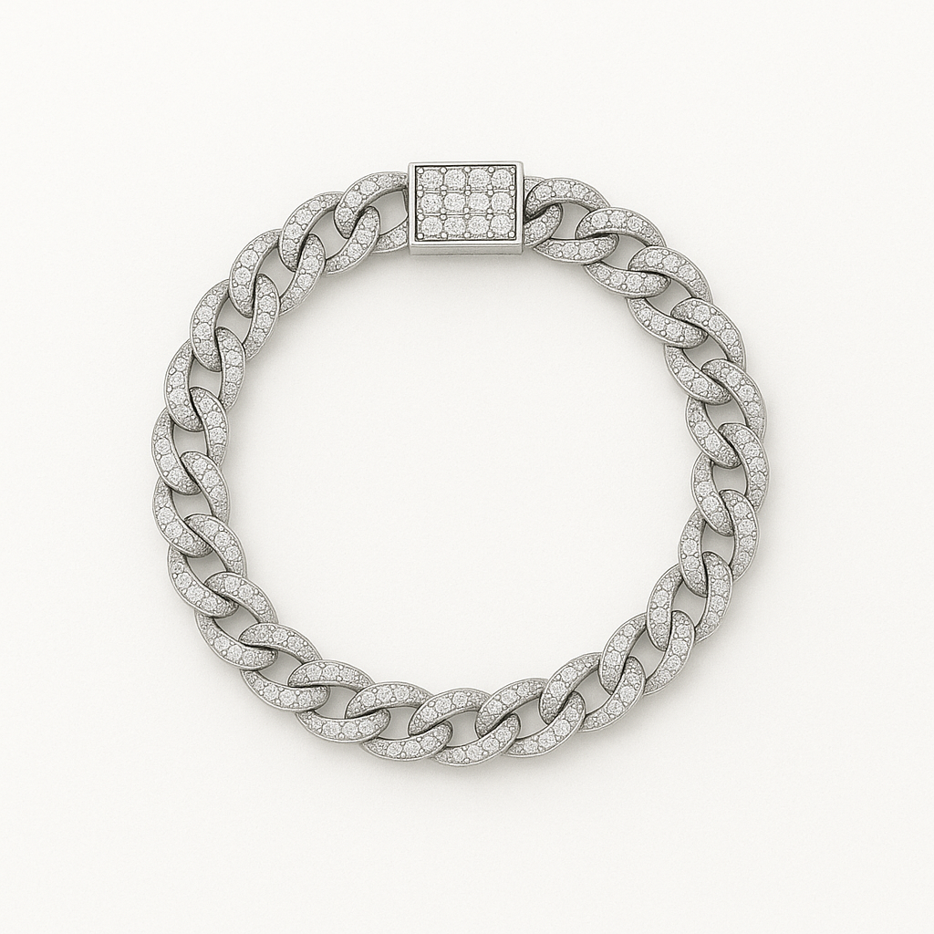 10mm Iced Cuban Bracelet