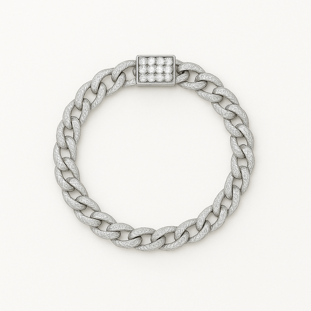 8mm Iced Cuban Bracelet