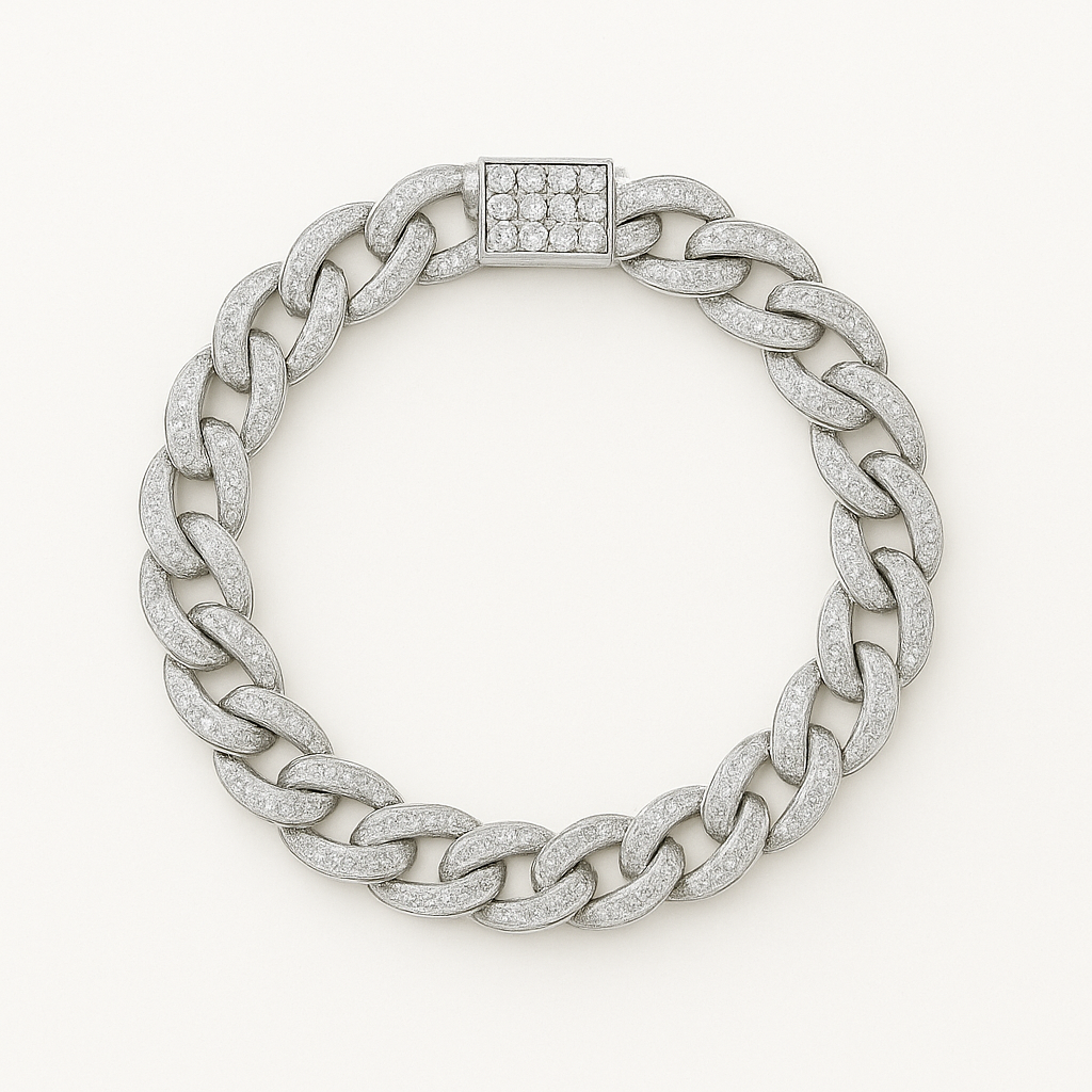 12mm Iced Cuban Braclet